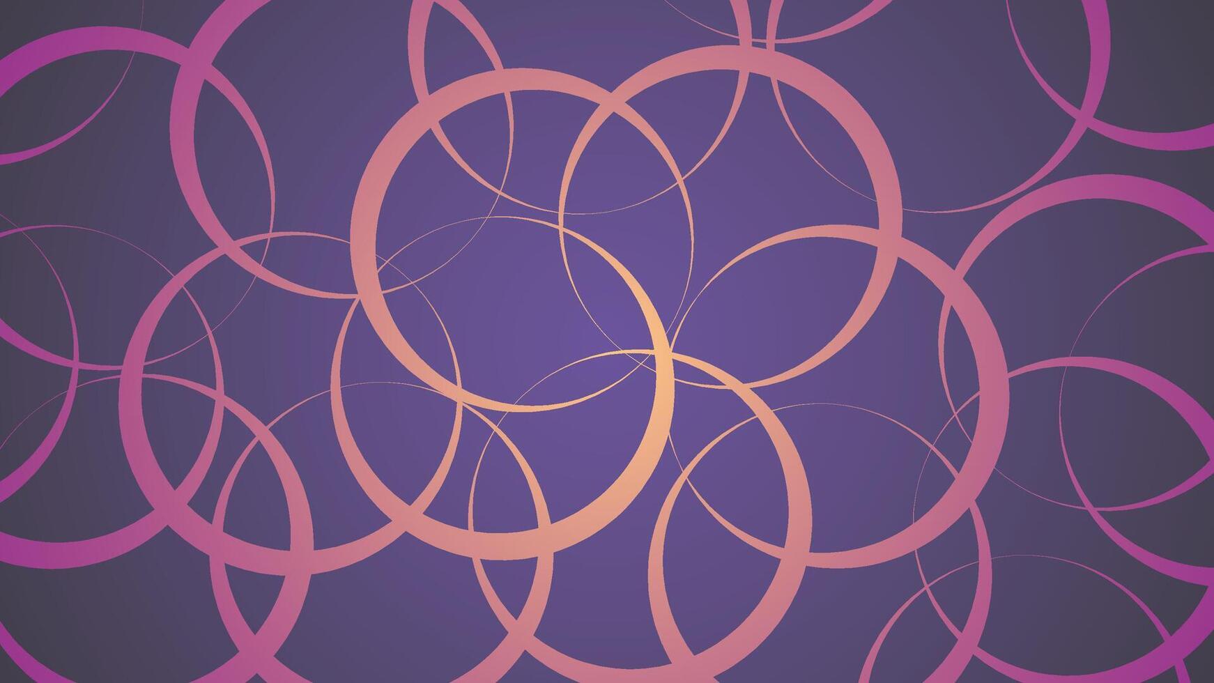 Magic pattern with circles on a purple background vector