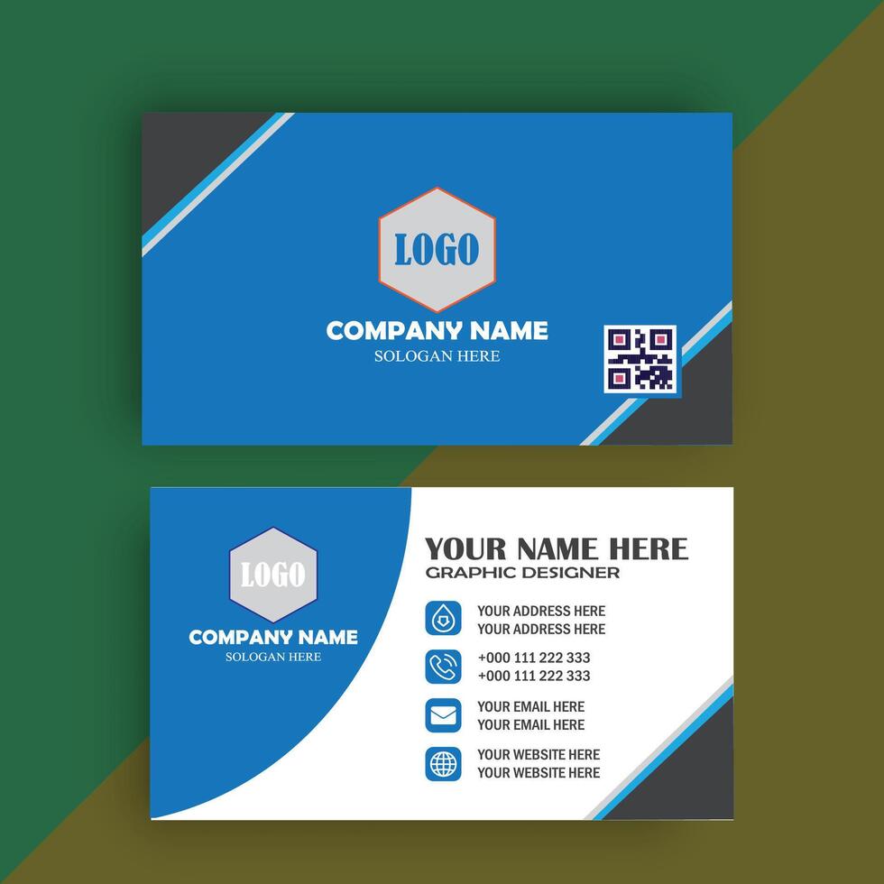 Creative business card design vector