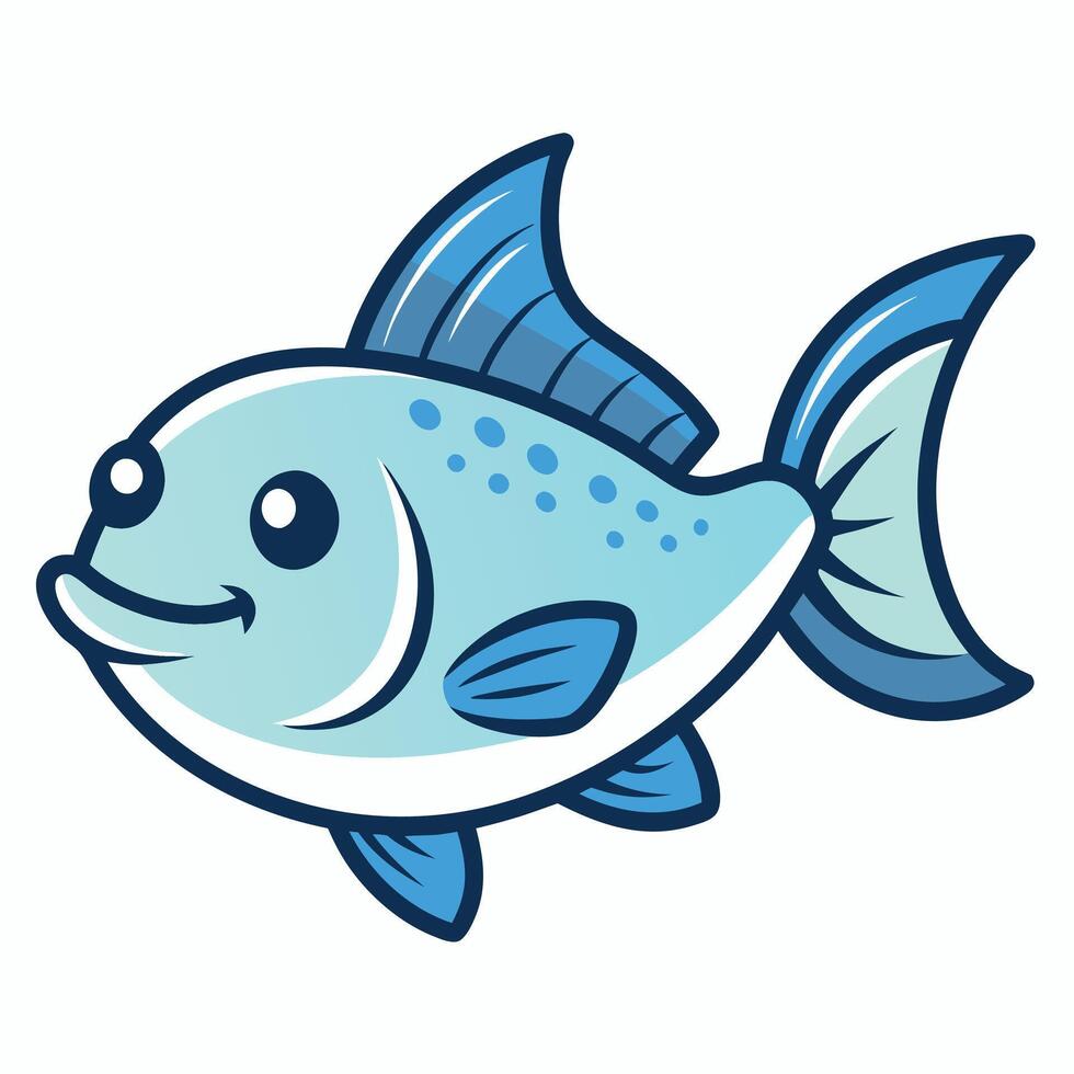 Dugong seal fish play kawaii vector