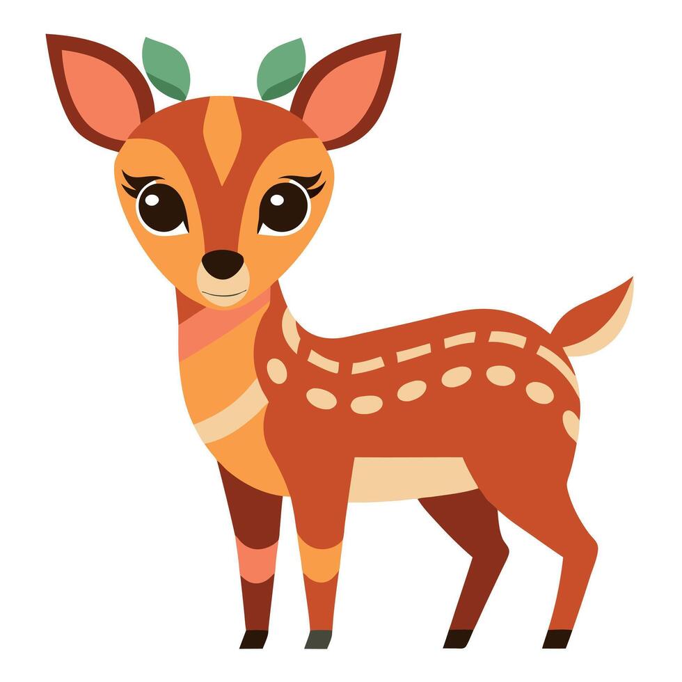 Duiker deer stay kawaii vector