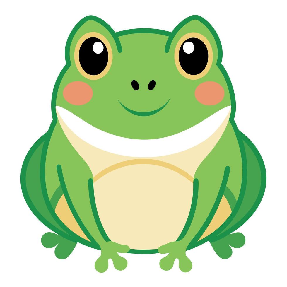 Dwarf Crocodile sits kawaii vector