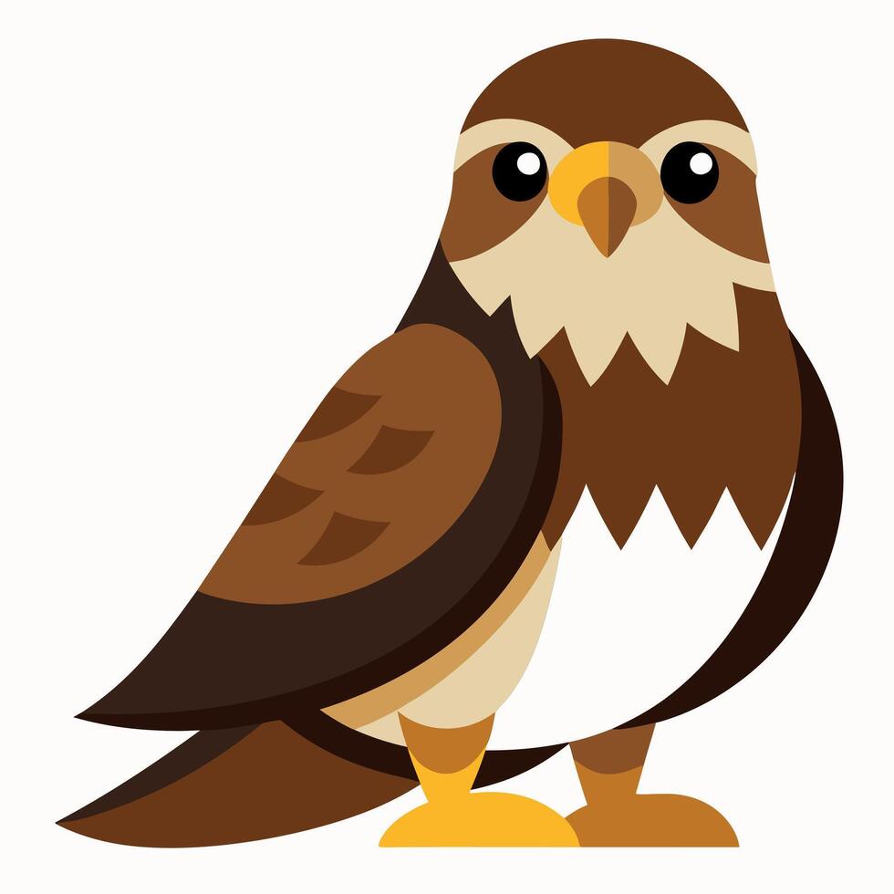 Eagle bird laughs kawaii vector