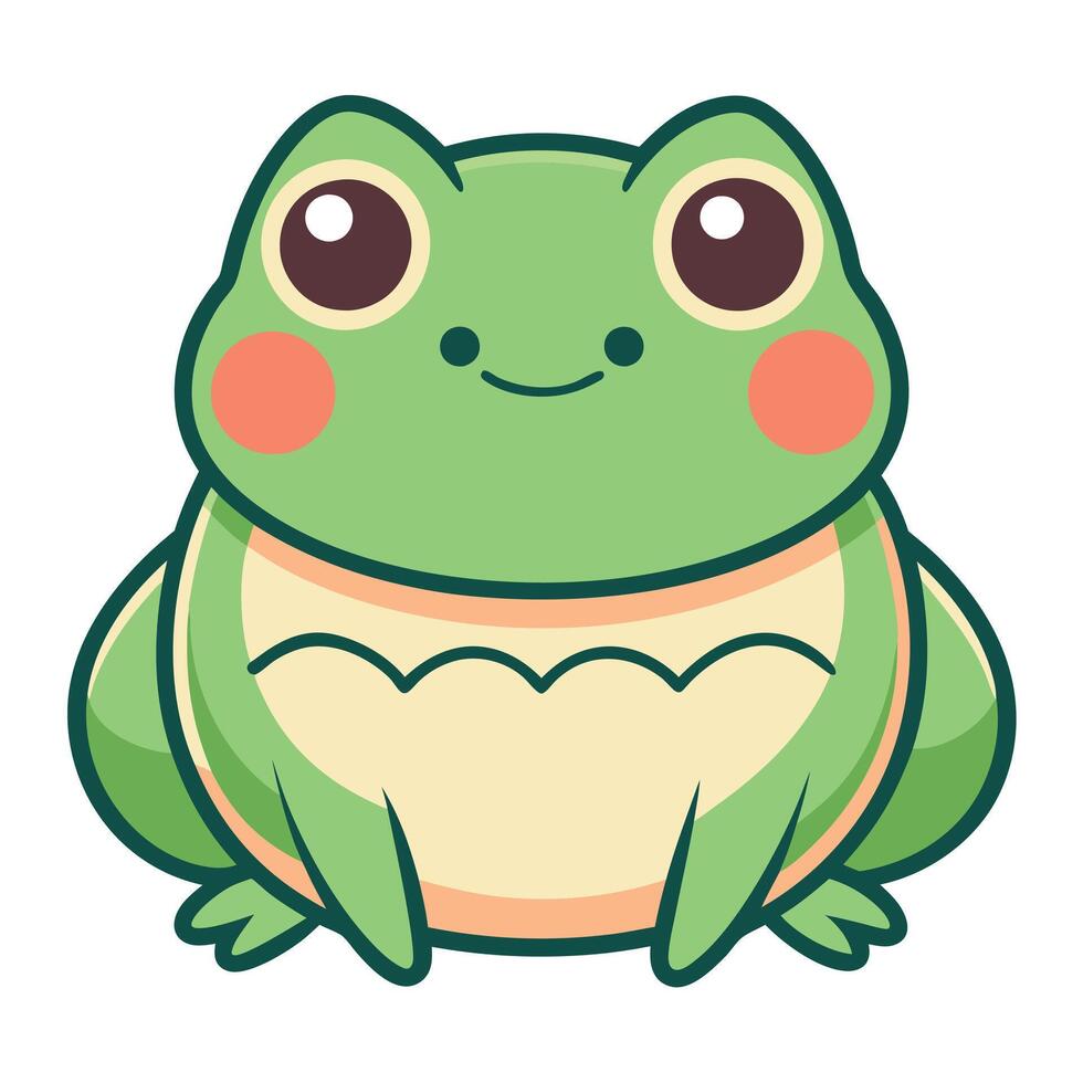 Edible Frog flies kawaii vector