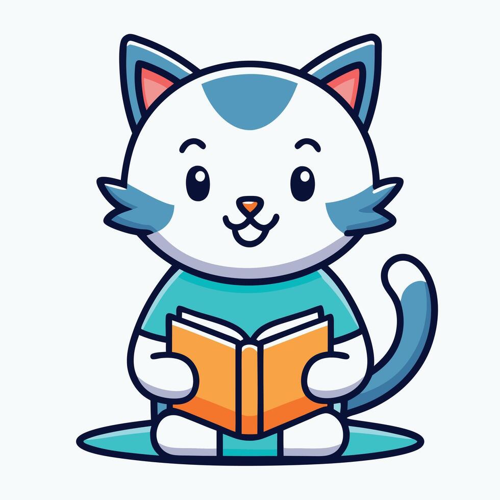 Egyptian Mau cat flies kawaii vector