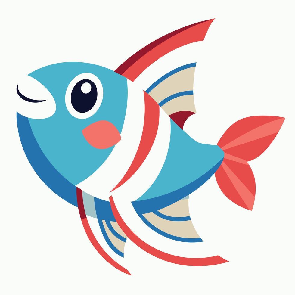 Electric Catfish fish laughs kawaii vector