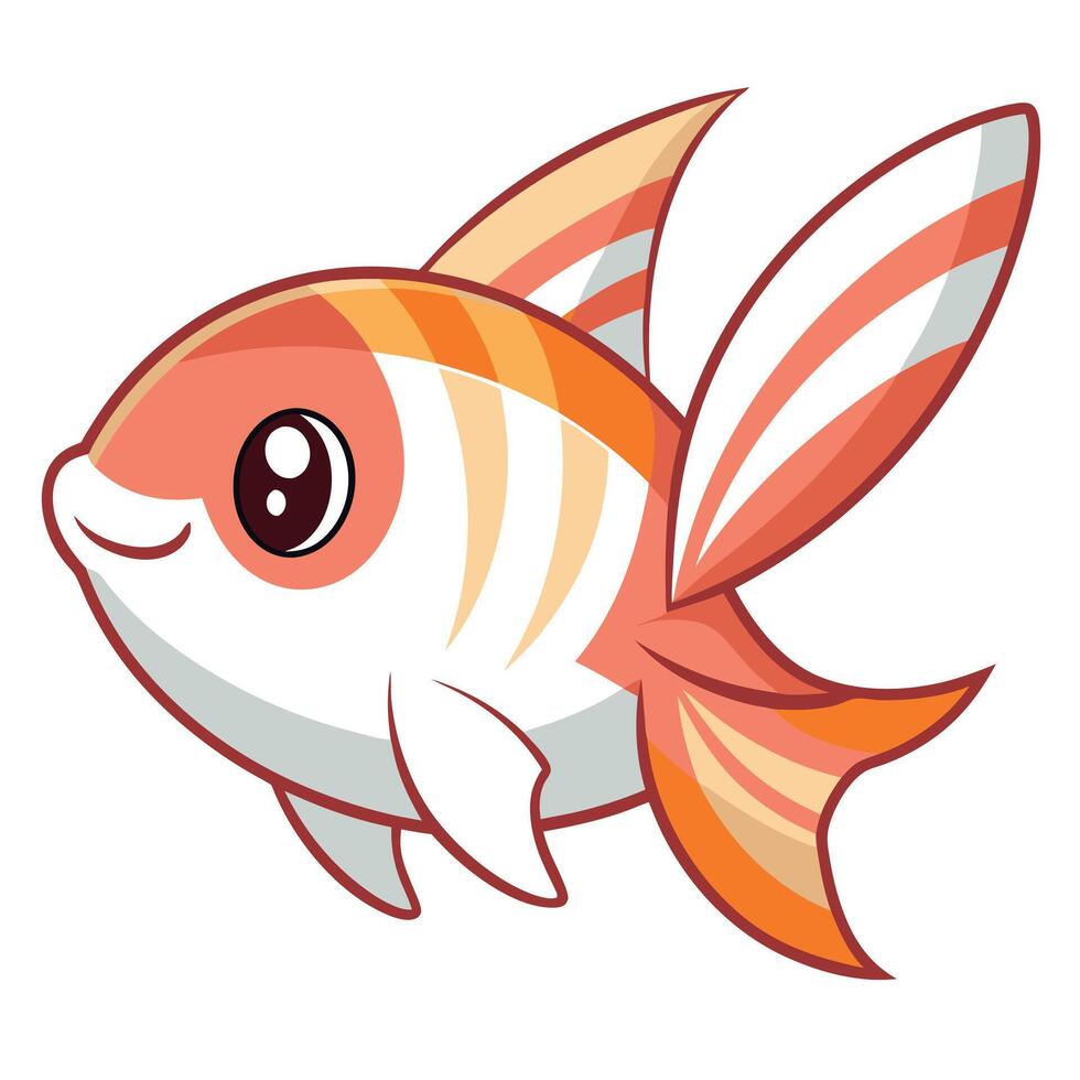 Electric Eel fish screams kawaii vector