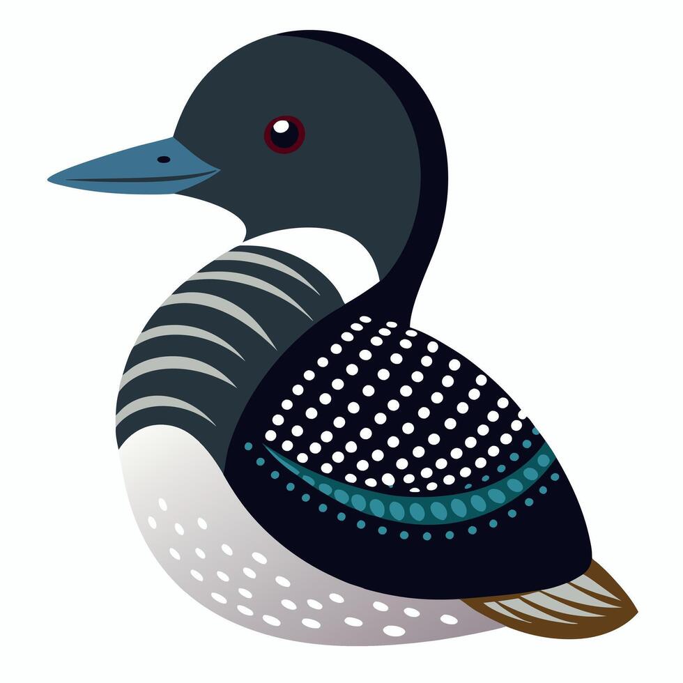 Elegant Tern bird jumps kawaii vector