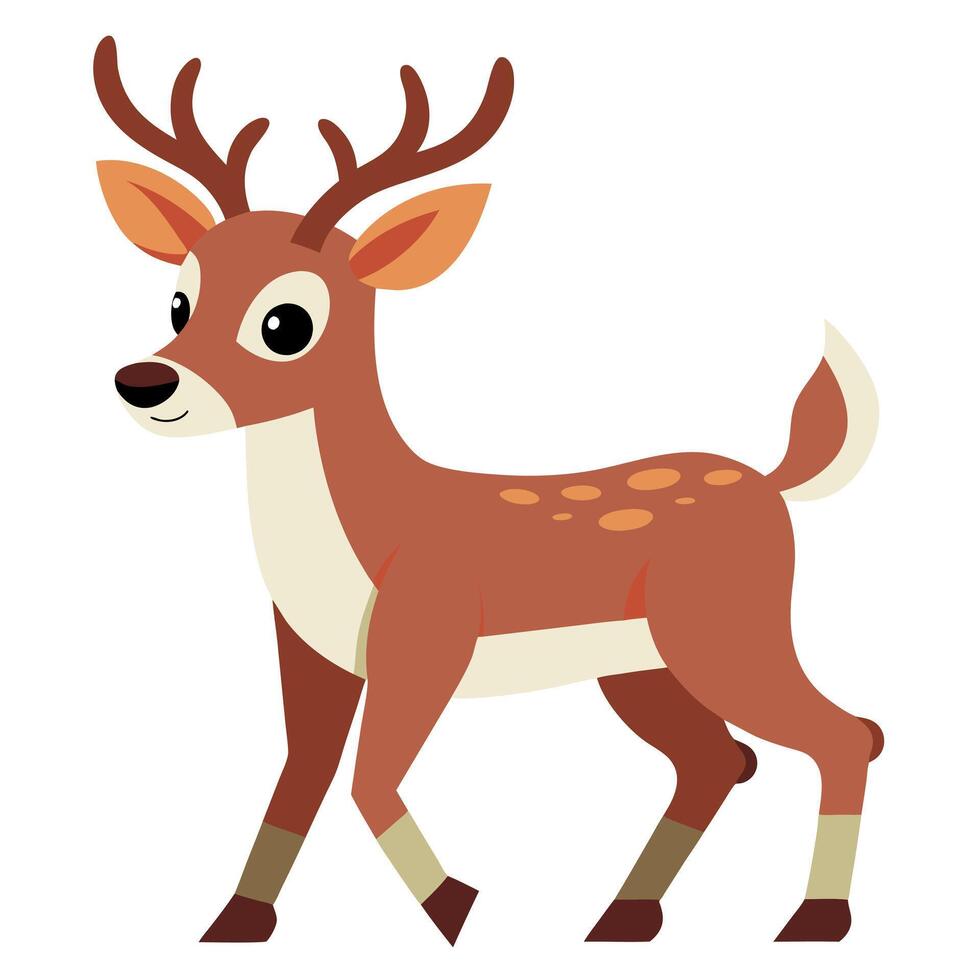 Elk screams kawaii vector