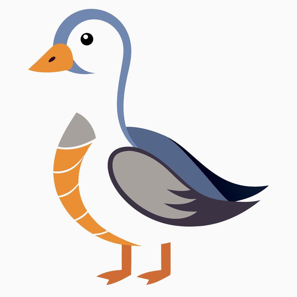 Emperor Goose learns kawaii vector