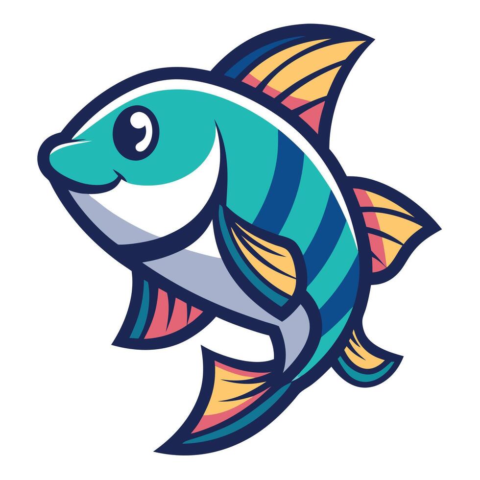Escolar fish stay kawaii vector