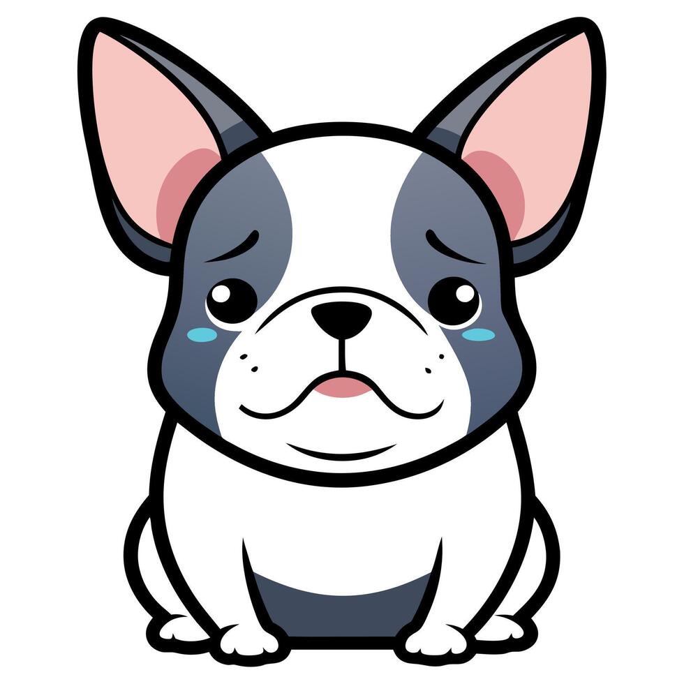 Eskipoo dog stands kawaii vector