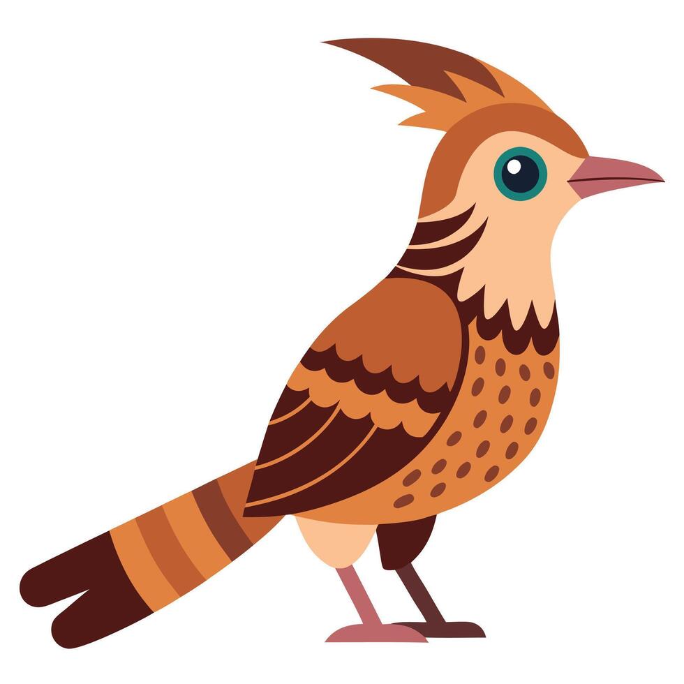 Eurasian Wryneck bird cries kawaii vector