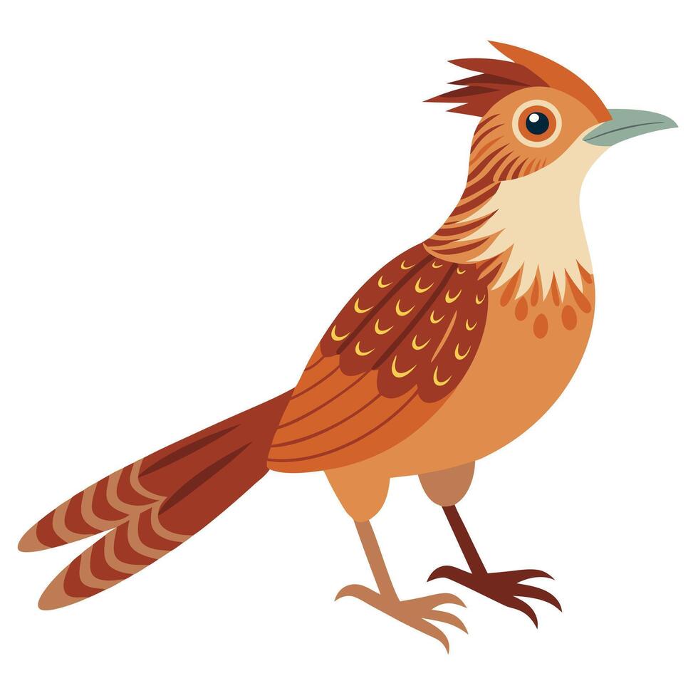 Eurasian Wryneck bird lies kawaii vector