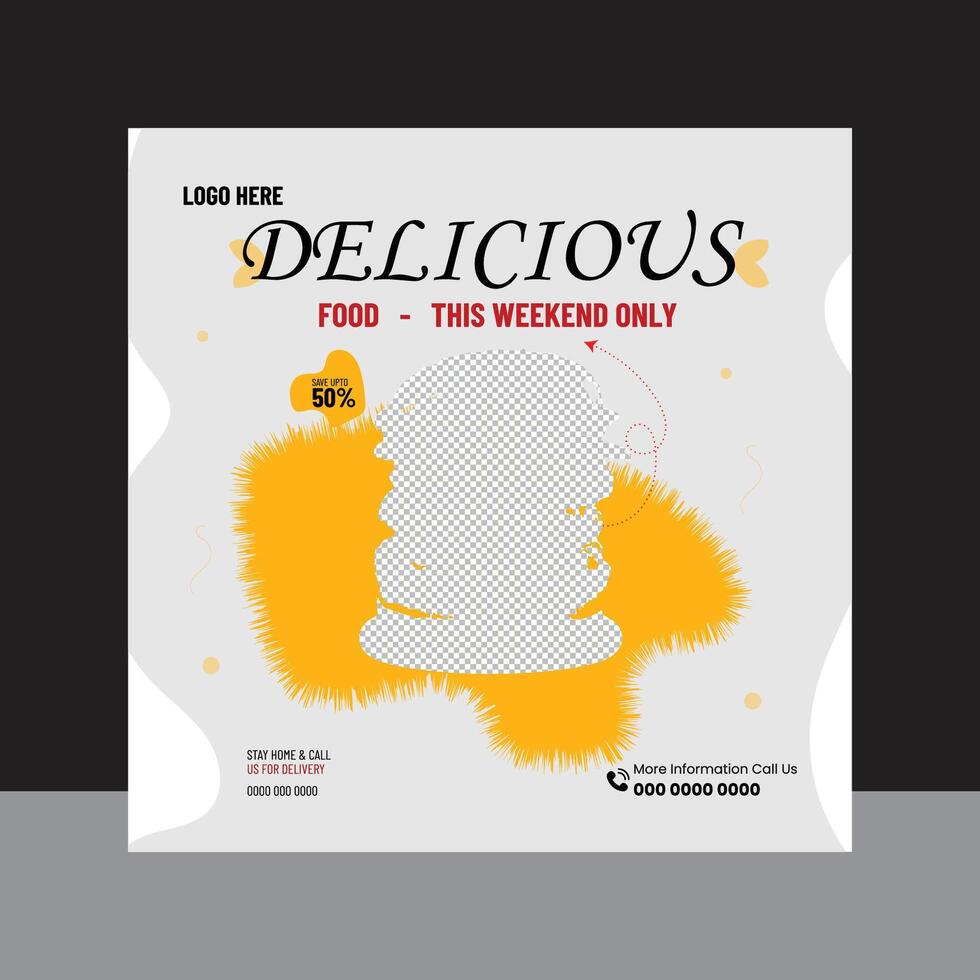 Modern Social Media Post Design vector