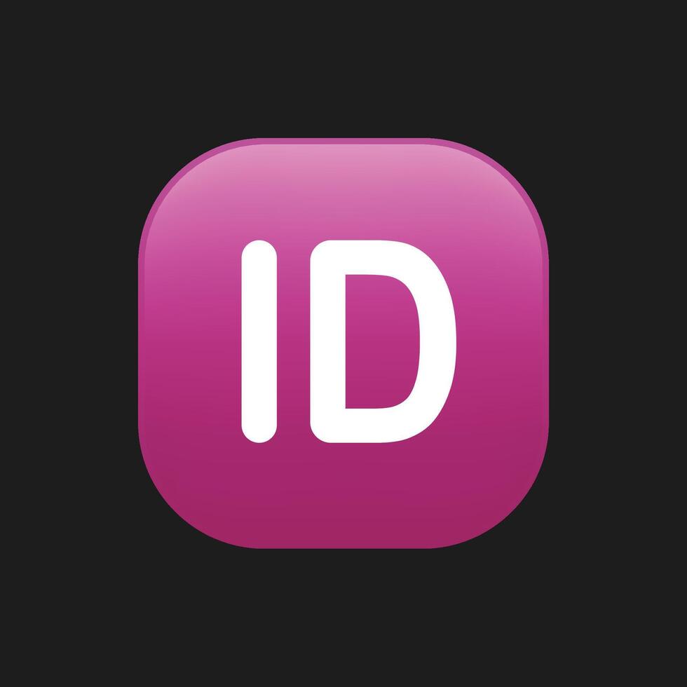 Identification card icon emoji Illustration vector