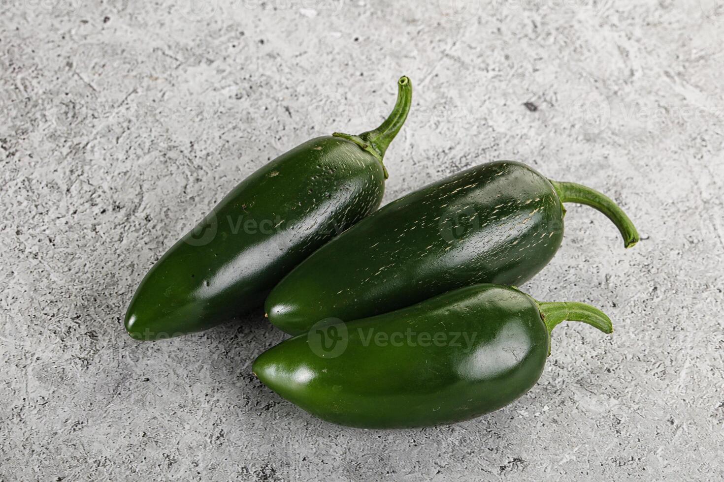 Raw green Mexican jalapeno pepper photo