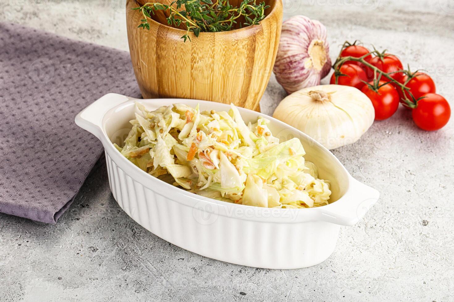 Dietary tasty Cole slaw salad photo