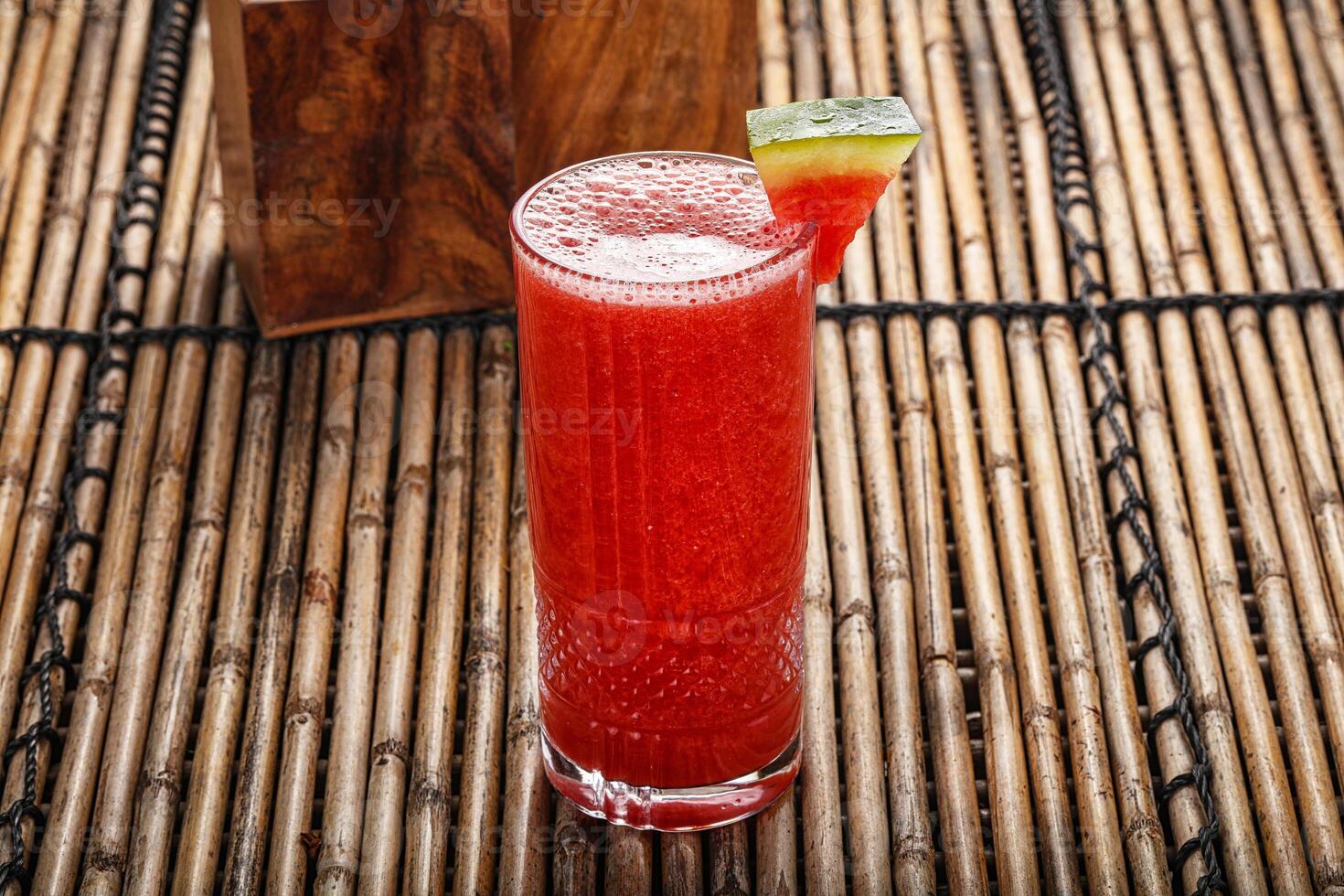 Sweet cold watermelon juice refreshment photo