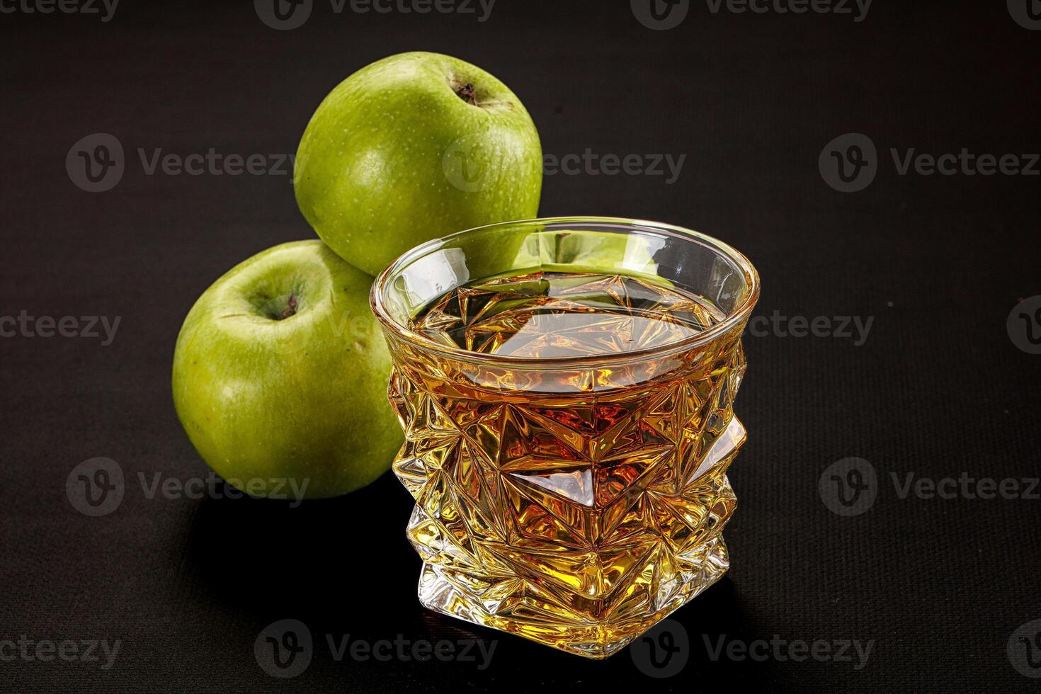 Fresh sweet natural apple juice photo