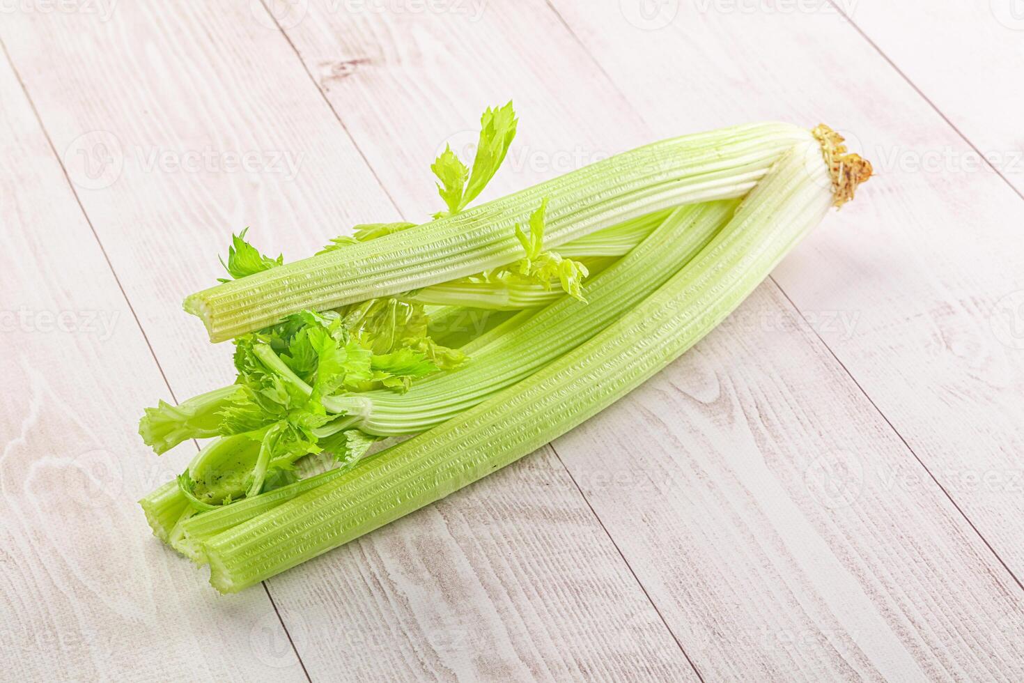 Vegan cuisine - raw celery stem photo