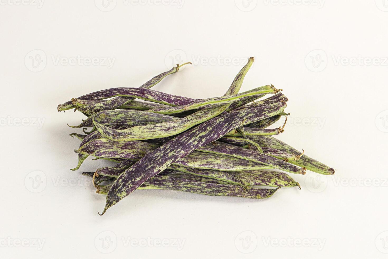Raw green bean string heap photo