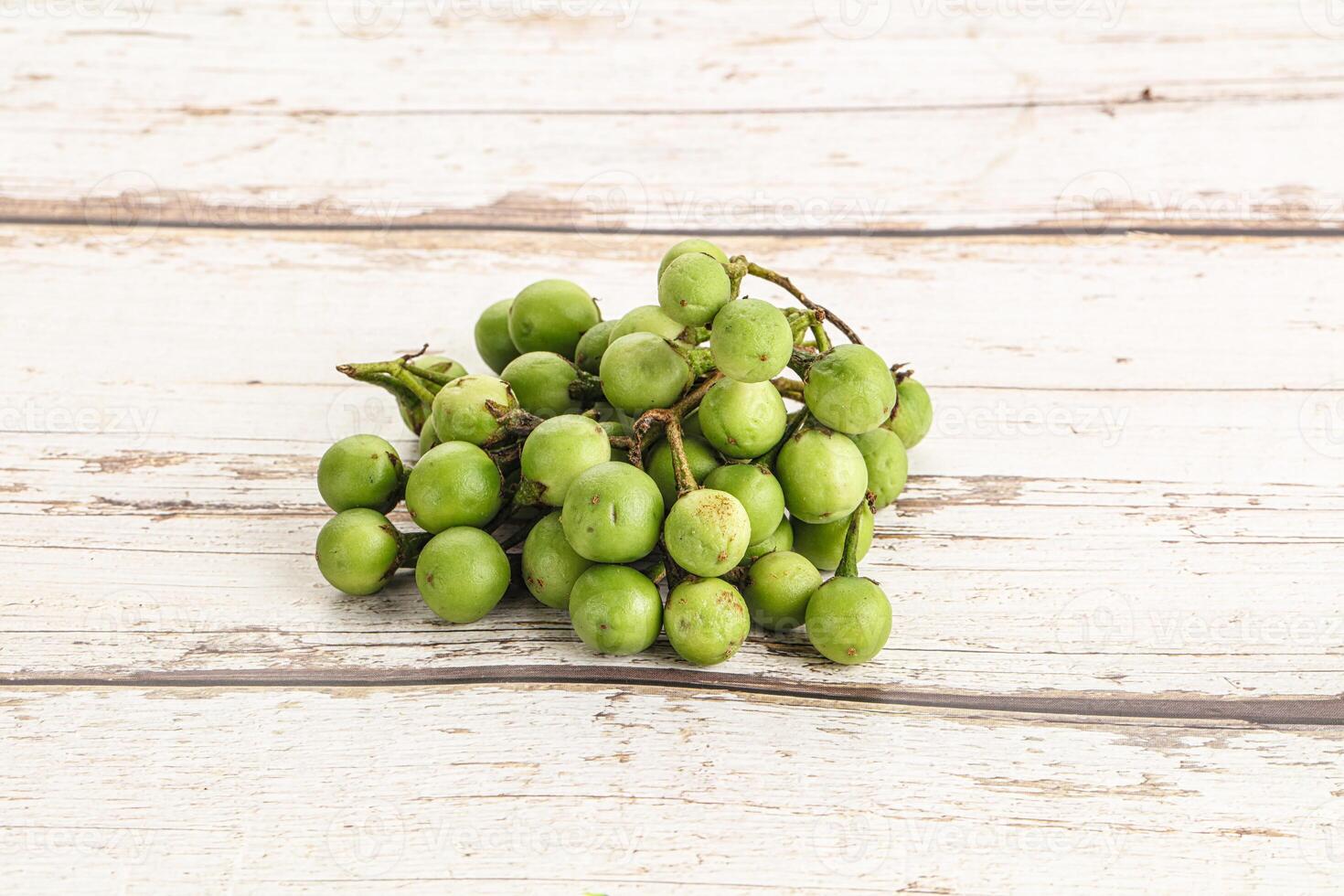 Raw ripe wild pea eggplant photo