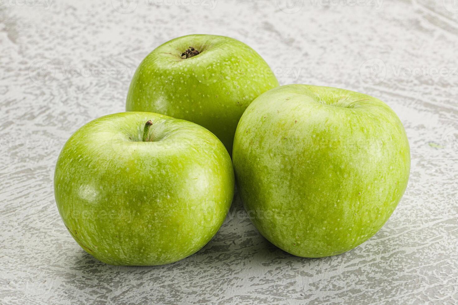 Sweet and juicy green apple photo