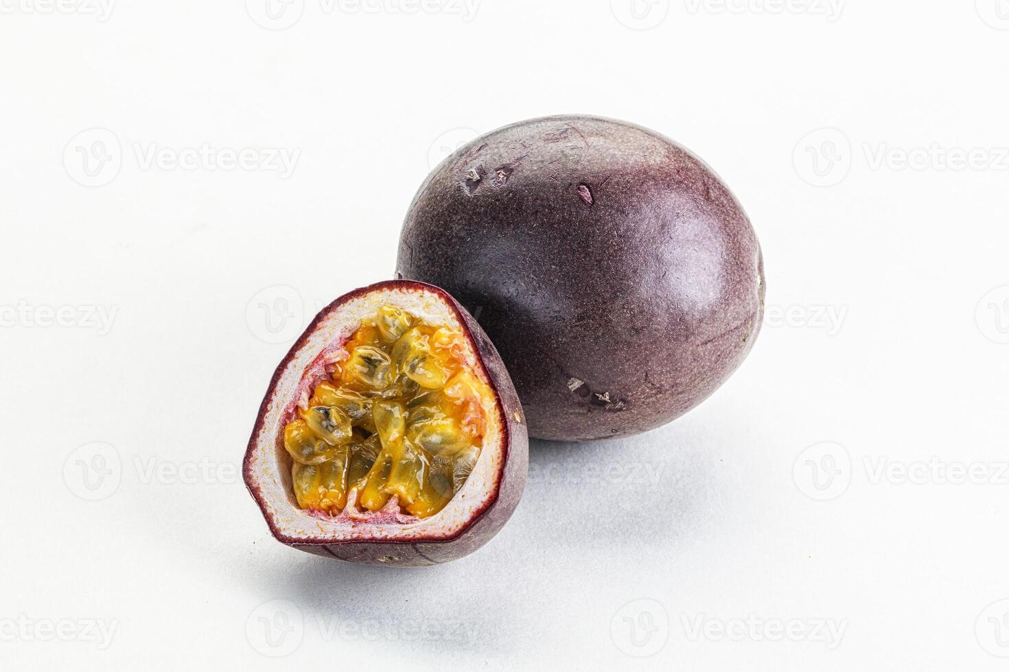Tropical sweet and juicy passionfruit photo
