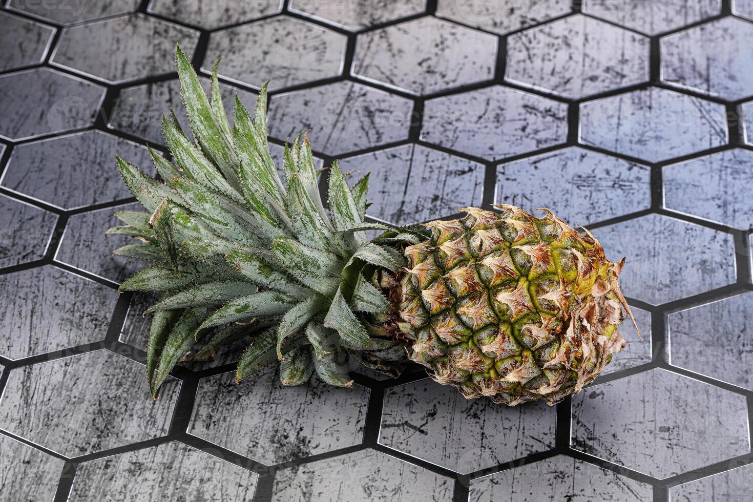 Sweet organic ripe tropical pineapple photo
