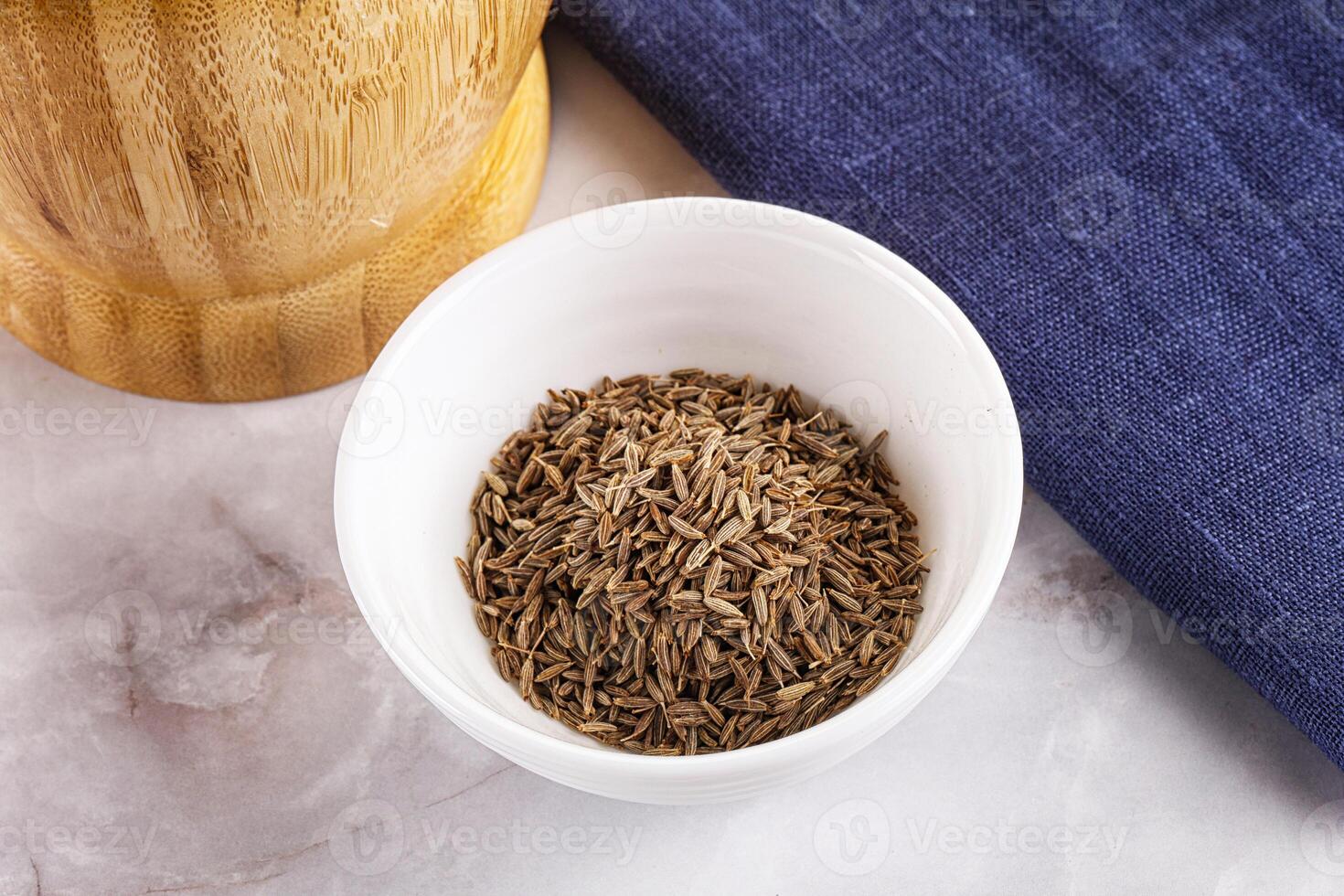 Zeera seeds in the bowl photo