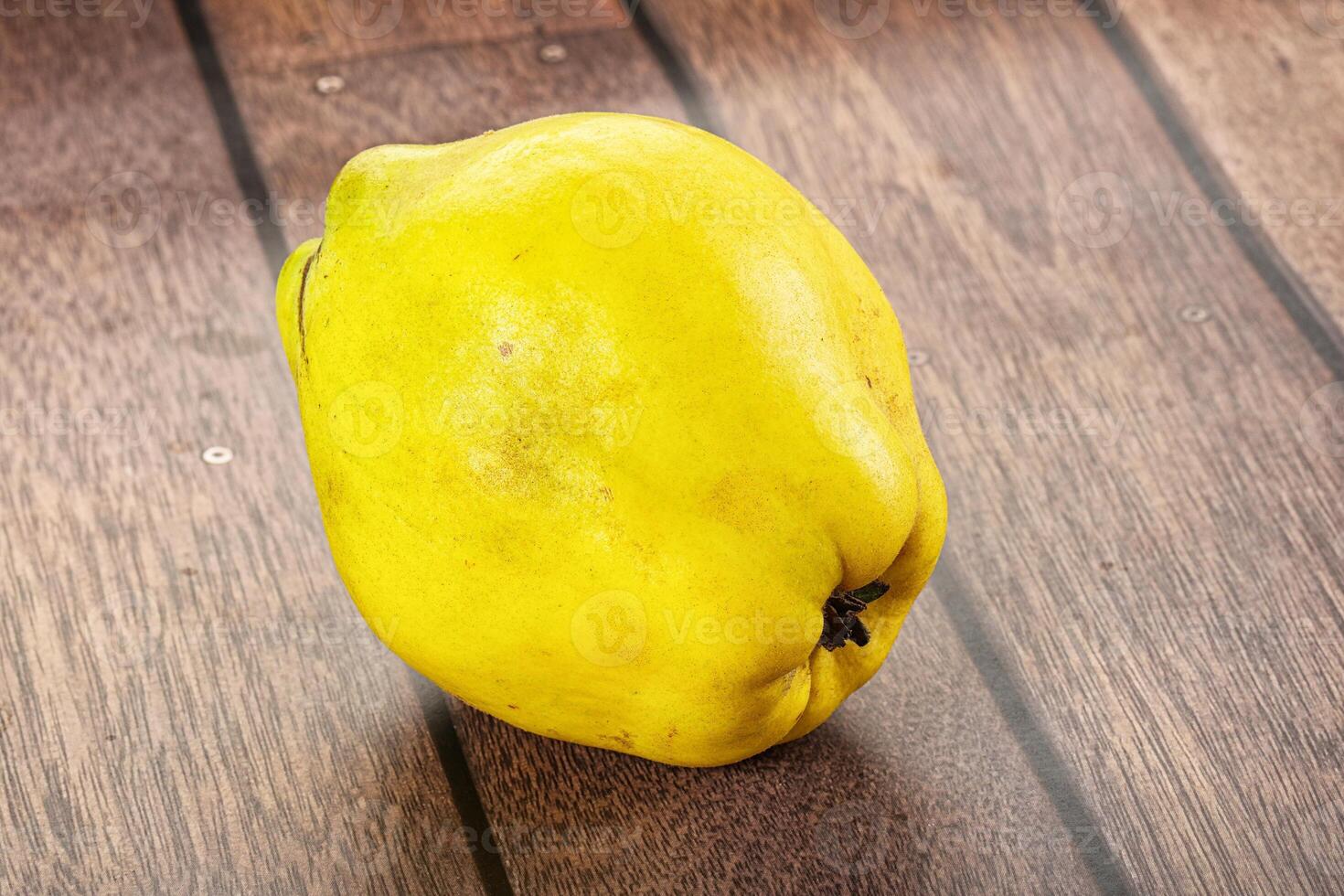 Ripe sweet organic quince fruit photo