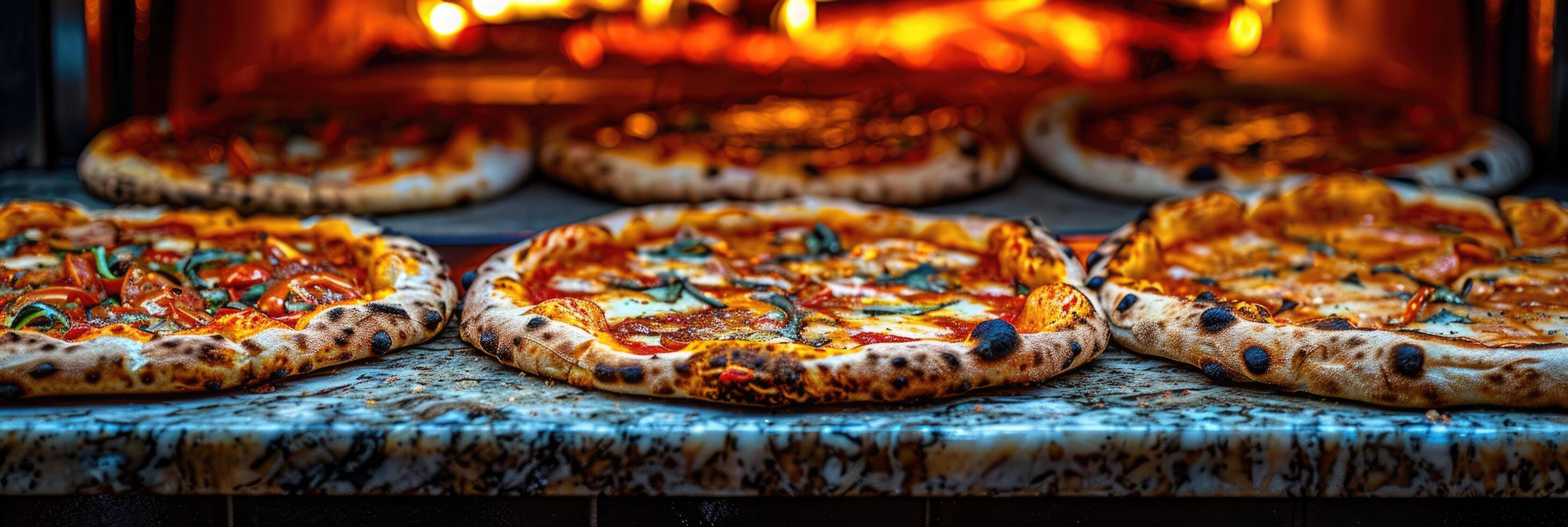 Enjoy a delicious and classic Margherita Pizza that is freshly baked to perfection and delightful photo