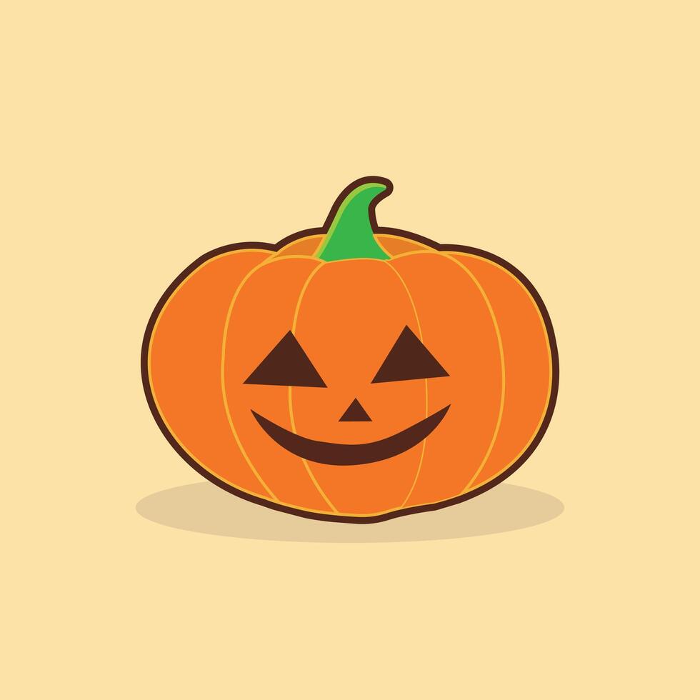 Hand drawn pumpkin patch illustration Halloween concept design vector
