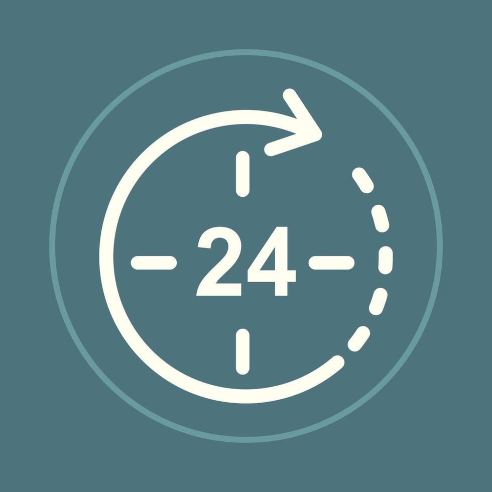 24 hours trendy icon expert abstract beautiful illustration colorful artwork design vector