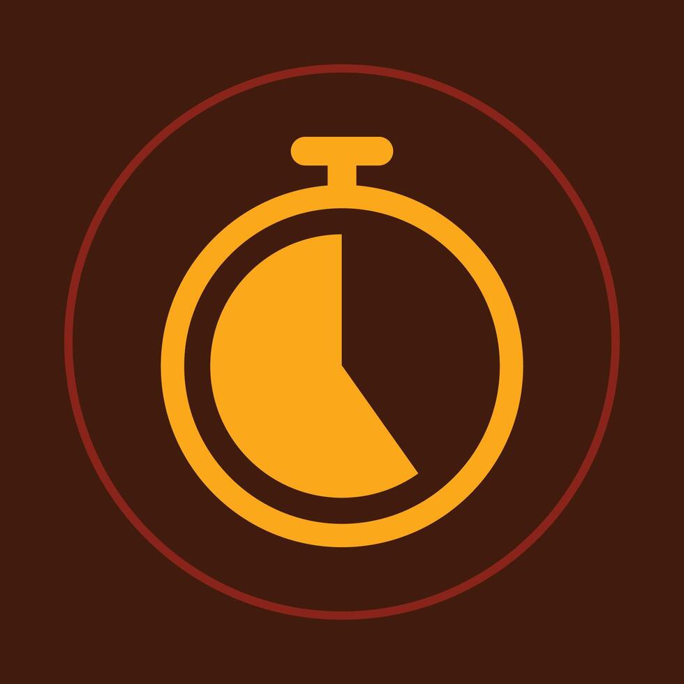 Timer clock trendy icon abstract beautiful illustration colorful good artwork design vector