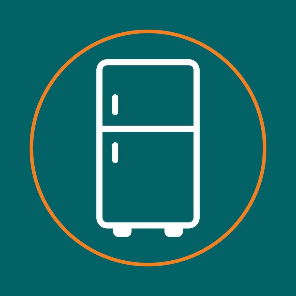 Refrigerator trendy icon competent abstract beautiful illustration colorful artwork design vector