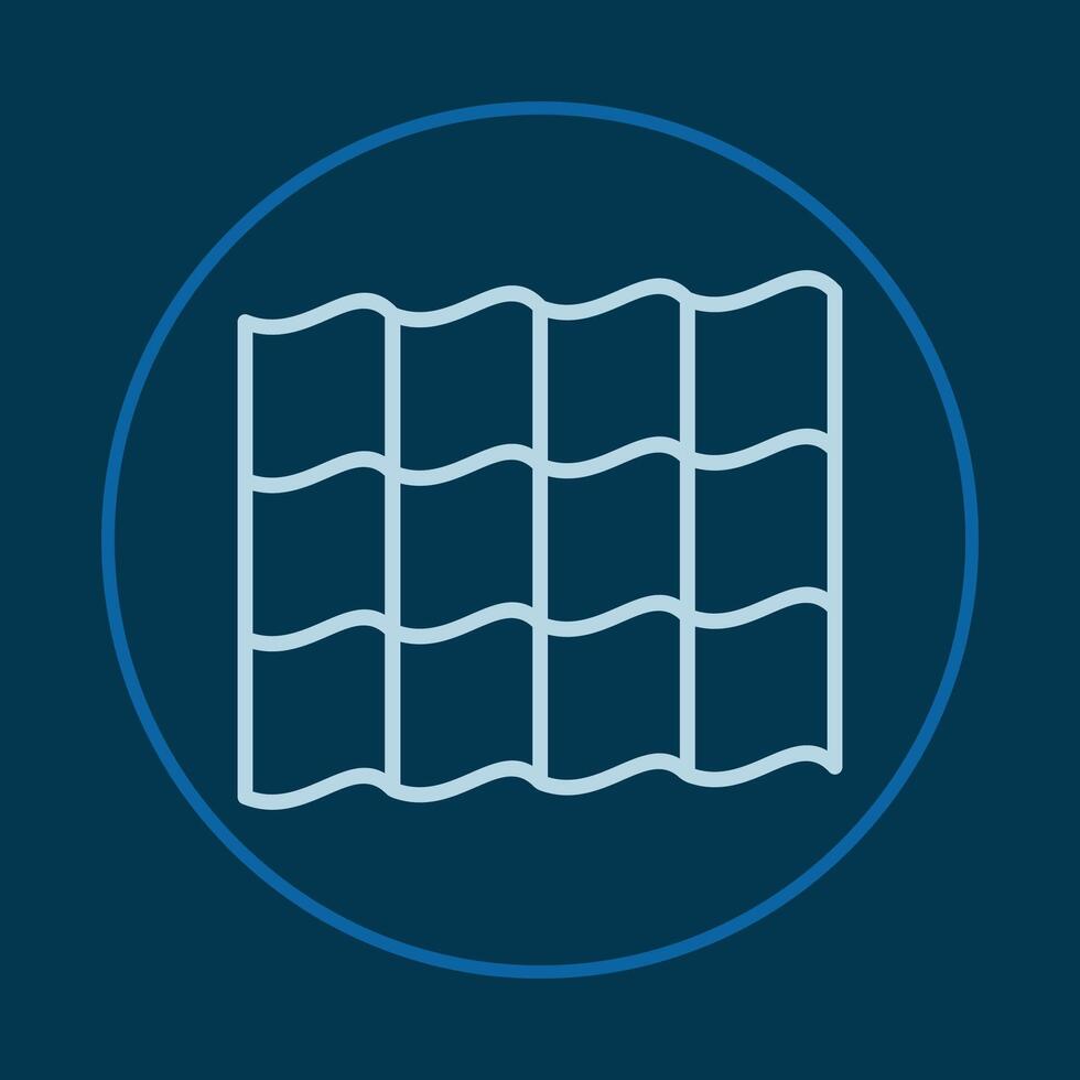 Roof tile trendy icon crafty abstract illustration qualified artwork beautiful design vector