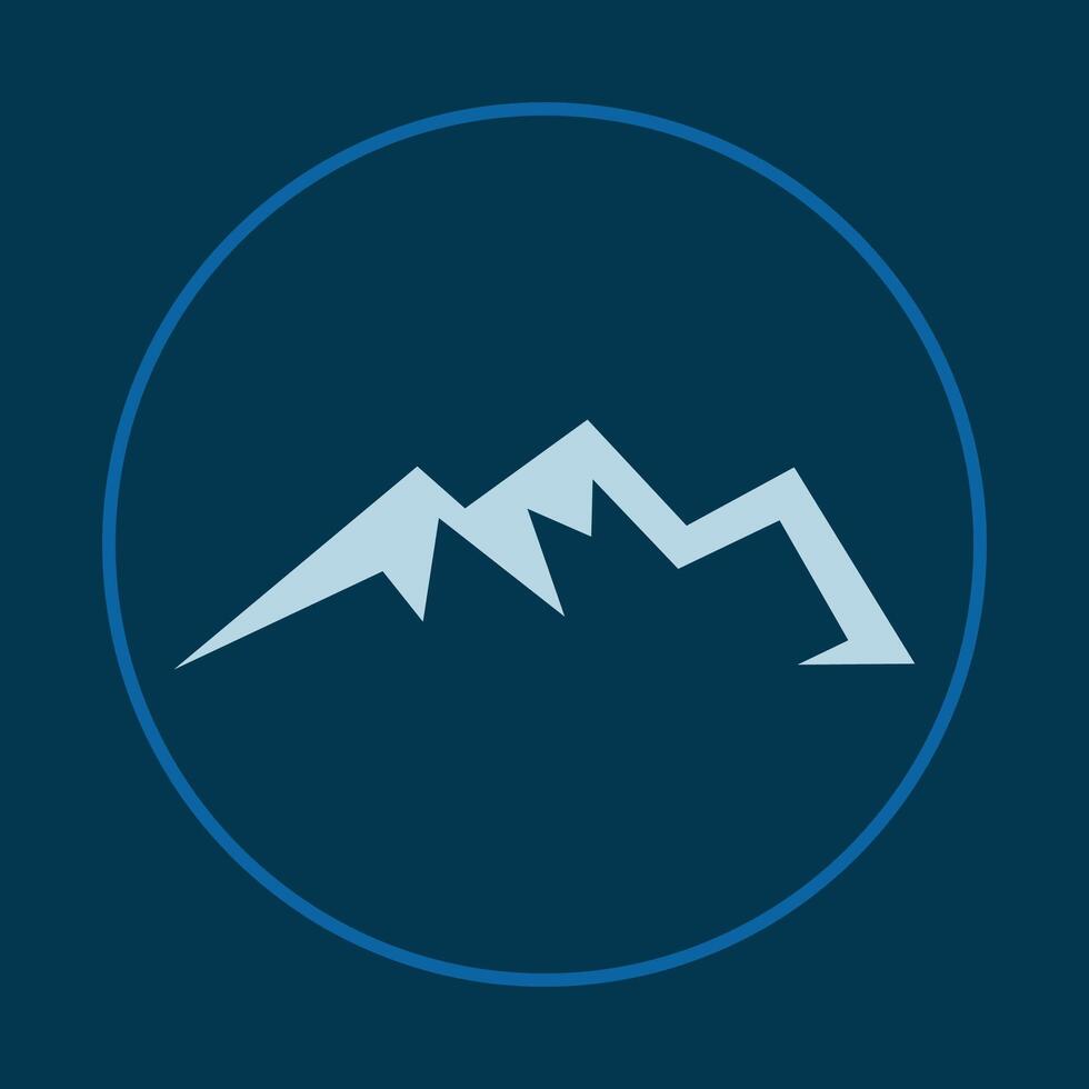 Mountain trendy icon crafty abstract illustration qualified artwork beautiful design vector