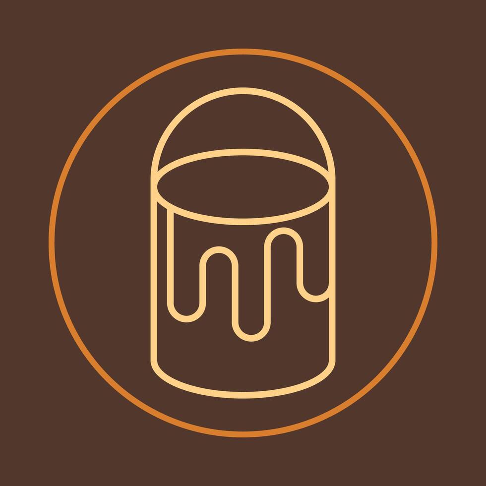 Paint bucket trendy icon ready abstract prepared illustration colorful artwork design vector
