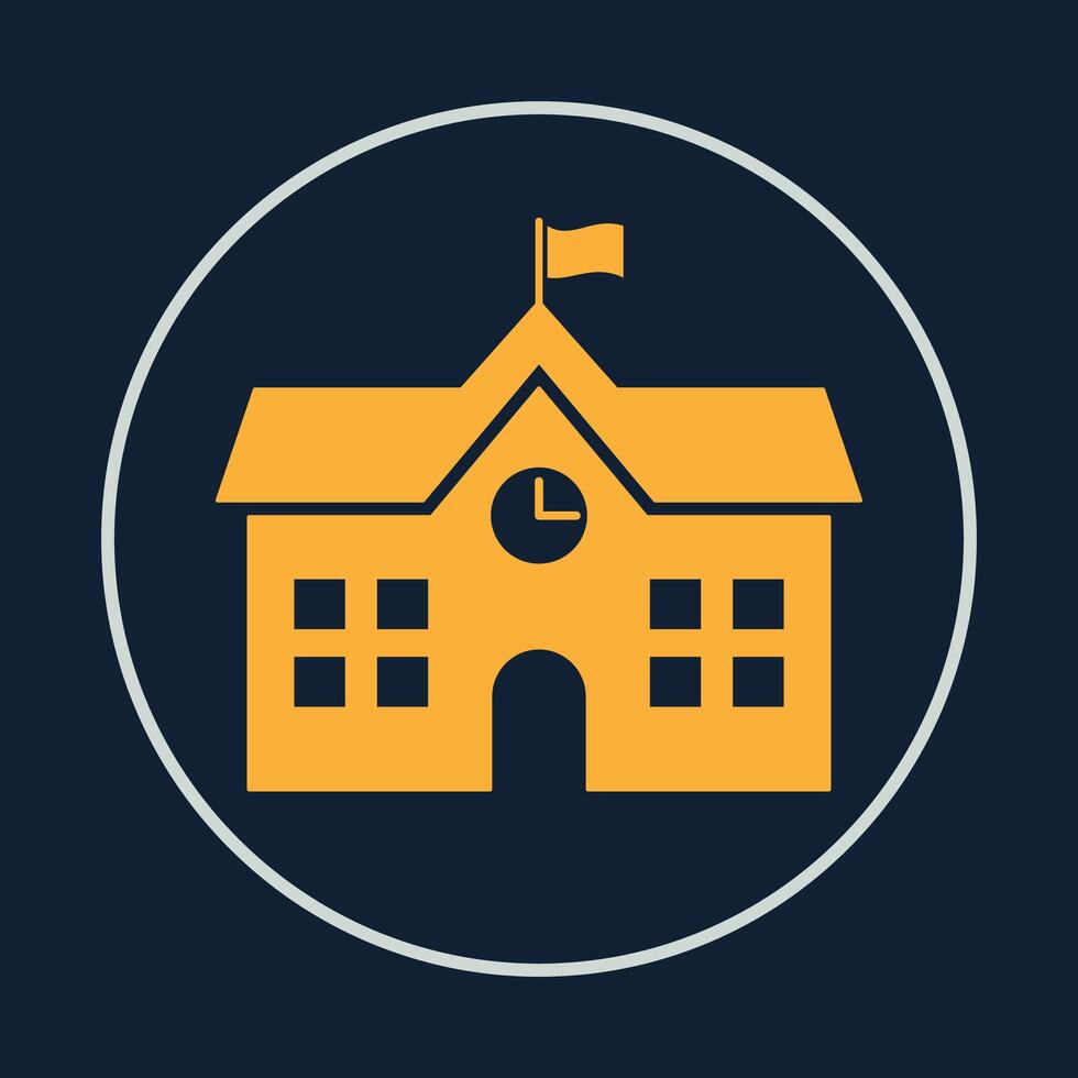 School trendy icon deceptive abstract illustration colorful artwork beautiful design vector