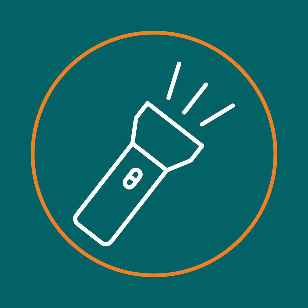 Flashlight trendy icon competent abstract beautiful illustration colorful artwork design vector