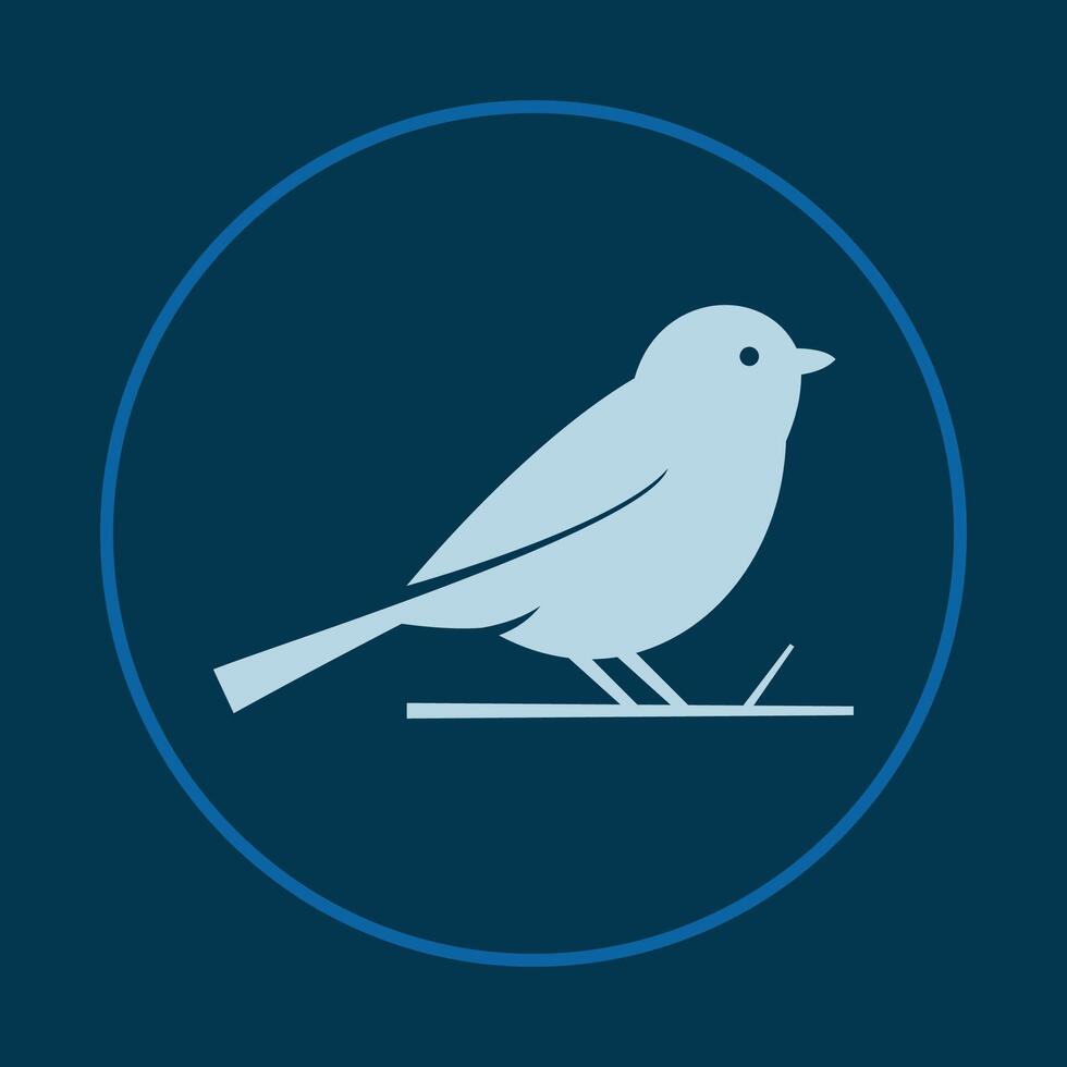 Bird trendy icon crafty abstract illustration qualified artwork beautiful design vector
