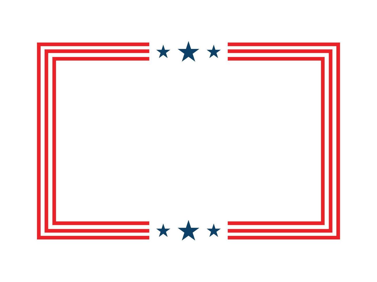 American Flag Frame vector