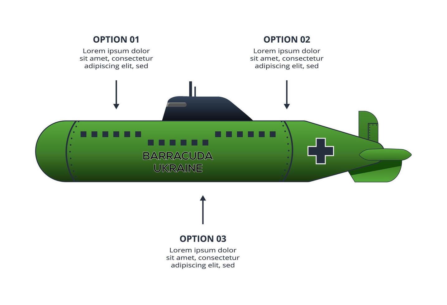 Military concept for infographic with 3 steps, options, parts or processes. Army boots marks vector