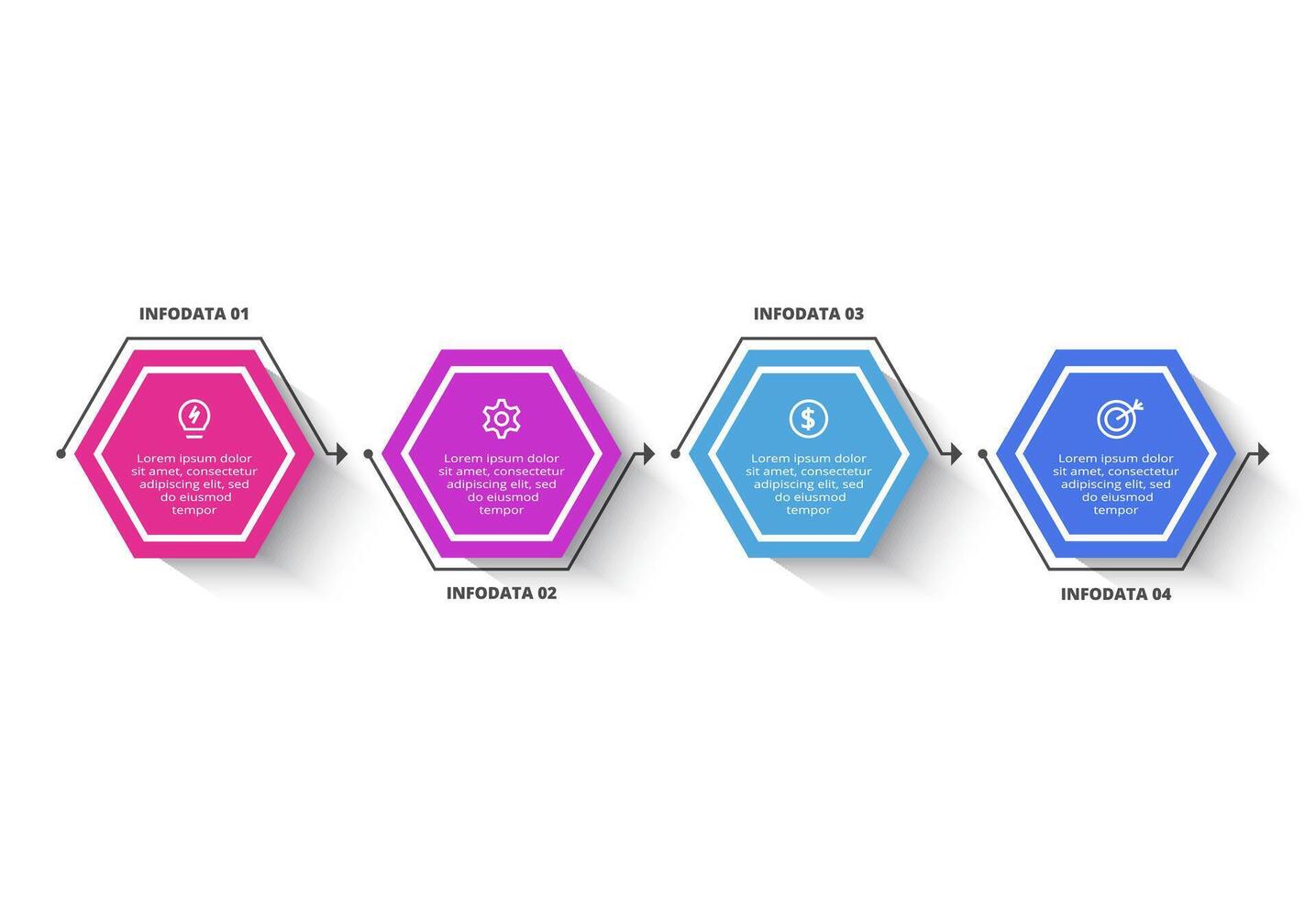 Rectangles infographic with 4 steps, options, parts or processes. Business data visualization. vector