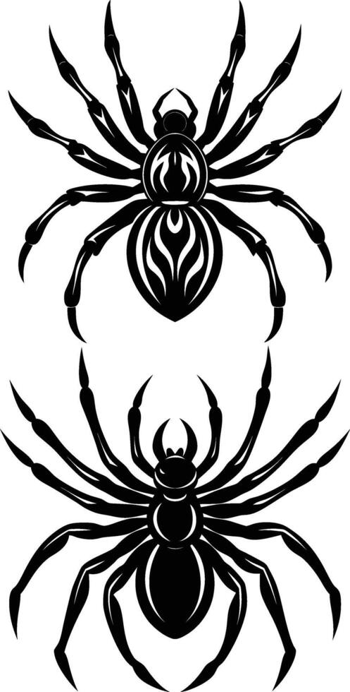 Art of spider silhouette vector