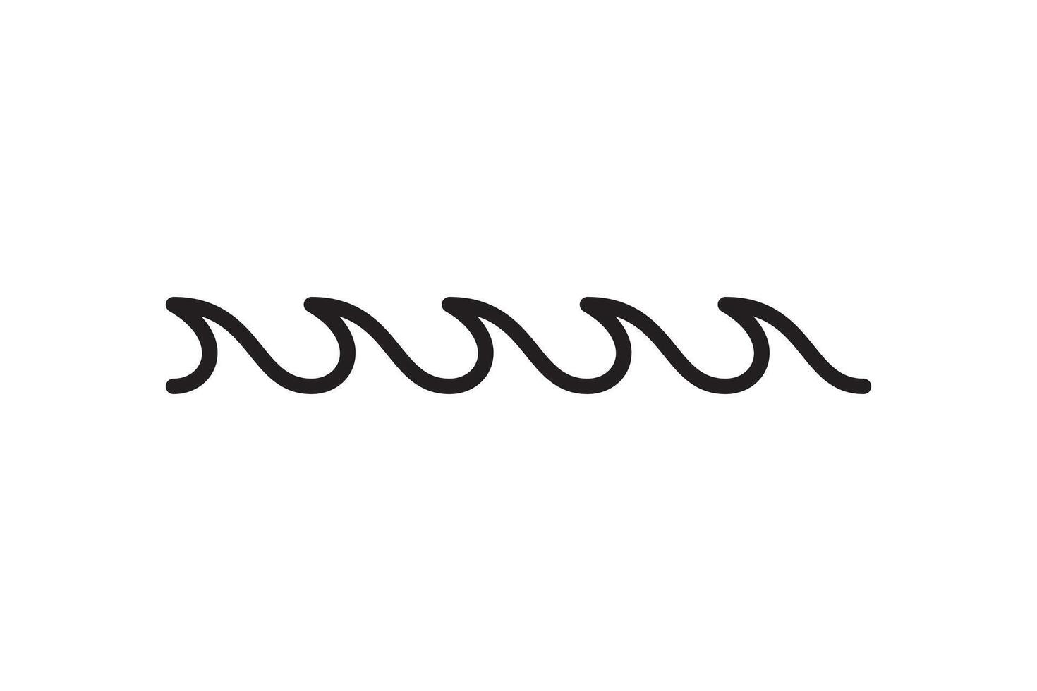 Sea icon wave illustration design. Ocean logo graphic element. Aqua symbol. vector