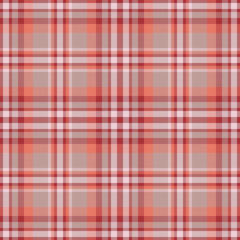 Plaid seamless pattern in red. Check fabric texture. textile print. vector