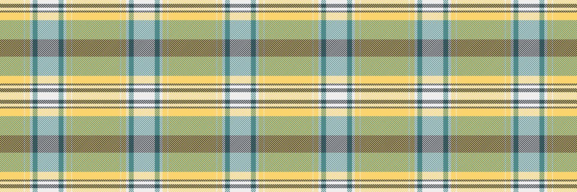 Girl background plaid pattern, packing textile seamless check. Attire tartan texture fabric in amber and cyan colors. vector