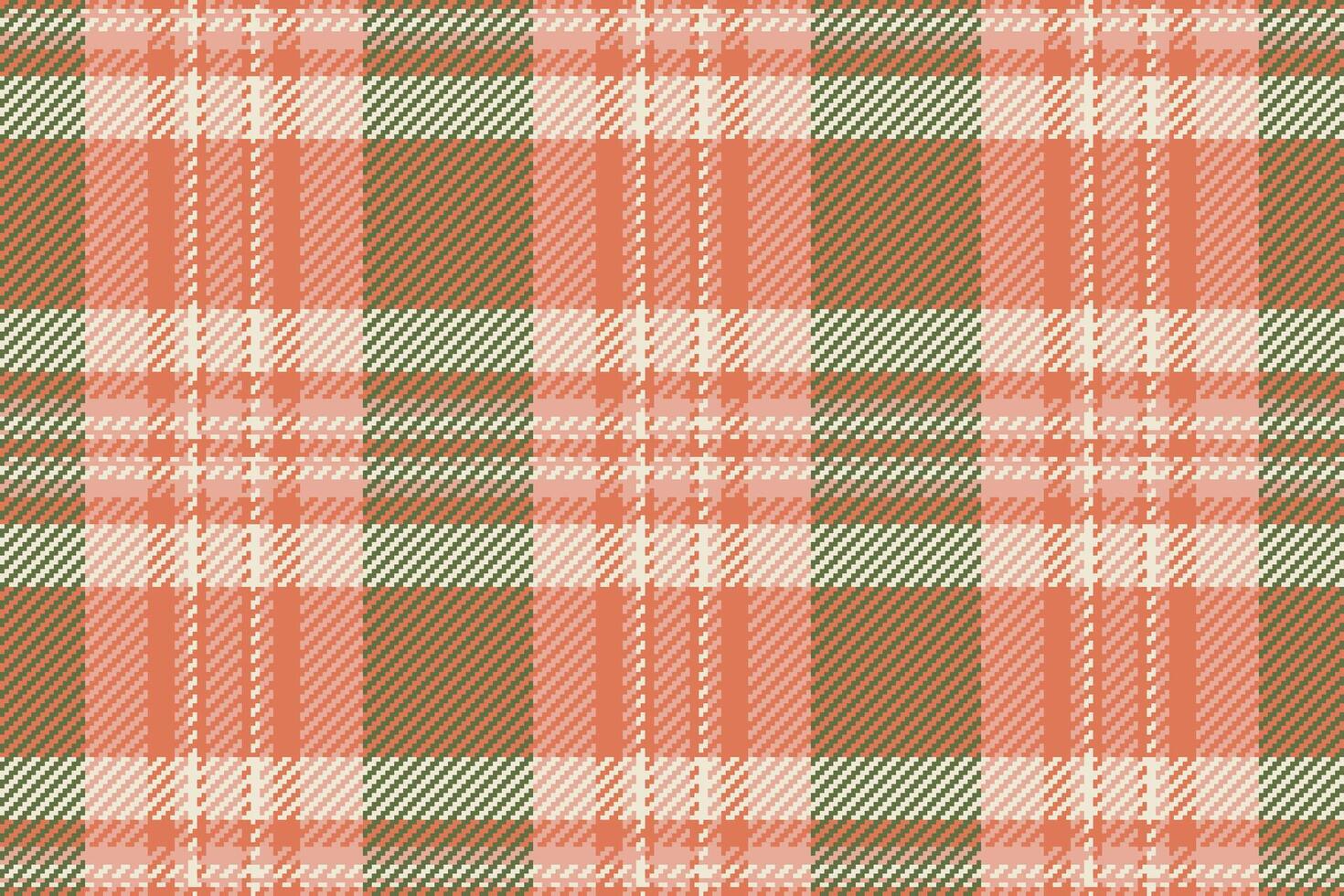 Path background seamless fabric, paint plaid tartan. Equal check textile pattern texture in red and light colors. vector